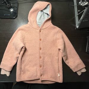 DISANA ORGANIC BOILED MERINO WOOL JACKET size kids 4-5